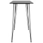 vidaXL Tavolo da Bar Nero 120x60x105 cm vidaXL Tavolo da Bar Nero 120x60x105 cm
