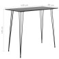 vidaXL Tavolo da Bar Nero 120x60x105 cm vidaXL Tavolo da Bar Nero 120x60x105 cm