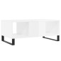 vidaXL Tavolino Salotto Bianco Lucido 90x50x36,5 cm Legno Multistrato