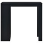 vidaXL Tavolo da Bar con Ripiano Nero 110x50x103 cm vidaXL Tavolo da Bar con Ripiano Nero 110x50x103 cm