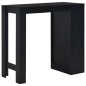 vidaXL Tavolo da Bar con Ripiano Nero 110x50x103 cm vidaXL Tavolo da Bar con Ripiano Nero 110x50x103 cm