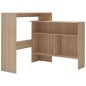 vidaXL Tavolo da Bar con 2 Piani d'Appoggio Rovere 130x40x120 cm vidaXL Tavolo da Bar con 2 Piani d'Appoggio Rovere 130x40x120 cm