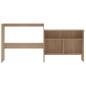 vidaXL Tavolo da Bar con 2 Piani d'Appoggio Rovere 130x40x120 cm vidaXL Tavolo da Bar con 2 Piani d'Appoggio Rovere 130x40x120 cm