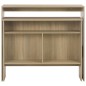 vidaXL Tavolo da Bar con 2 Piani d'Appoggio Rovere 130x40x120 cm vidaXL Tavolo da Bar con 2 Piani d'Appoggio Rovere 130x40x120 cm