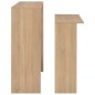 vidaXL Tavolo da Bar con 2 Piani d'Appoggio Rovere 130x40x120 cm vidaXL Tavolo da Bar con 2 Piani d'Appoggio Rovere 130x40x120 cm