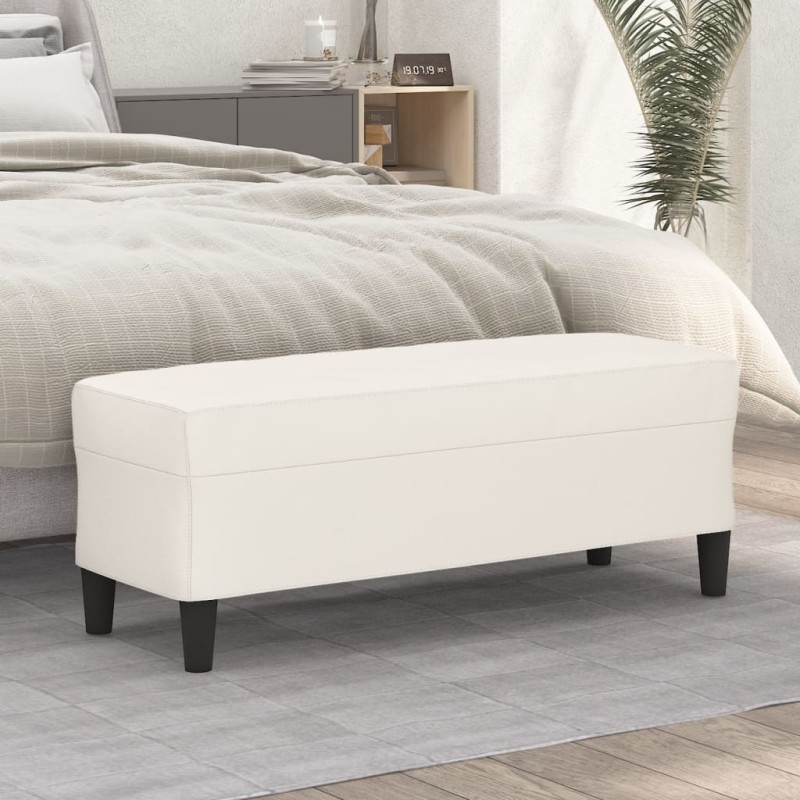 vidaXL Panca Crema 100x35x41 cm in Similpelle vidaXL Panca Crema 100x35x41 cm in Similpelle