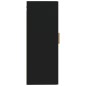 vidaXL Armadietto a Muro Nero 35x34x90 cm in Legno Multistrato vidaXL Armadietto a Muro Nero 35x34x90 cm in Legno Multistrato