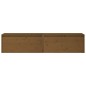 Pensili 2 pz Marrone Miele 80x30x35cm in Legno Massello di Pino Pensili 2 pz Marrone Miele 80x30x35cm in Legno Massello di Pino