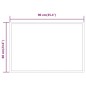 vidaXL Specchio da Bagno con Luci LED 60x90 cm
