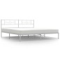 vidaXL Giroletto con Testiera Metallo Bianco 183x213 cm vidaXL Giroletto con Testiera Metallo Bianco 183x213 cm