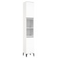 vidaXL Set di Mobili da Bagno 3 pz Bianco in Legno Multistrato