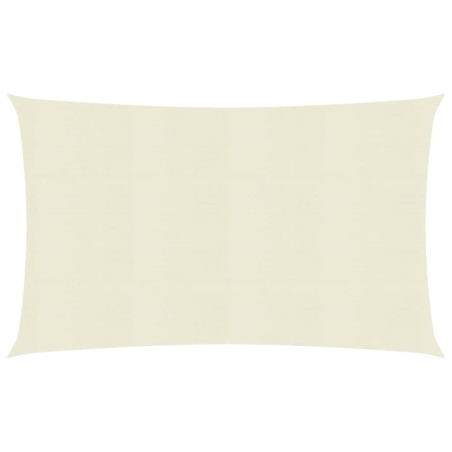 vidaXL Vela Parasole 160 g/m² Crema 5x7 m in HDPE