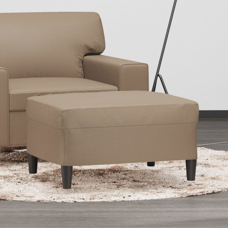 vidaXL Poggiapiedi Cappuccino 70x55x41 cm in Similpelle vidaXL Poggiapiedi Cappuccino 70x55x41 cm in Similpelle