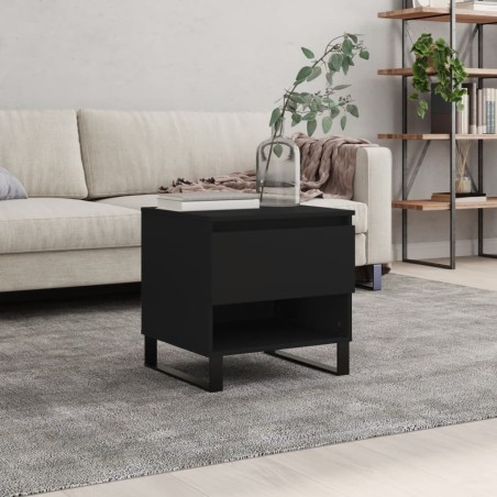 vidaXL Tavolino da Salotto Nero 50x46x50 cm in Legno Multistrato