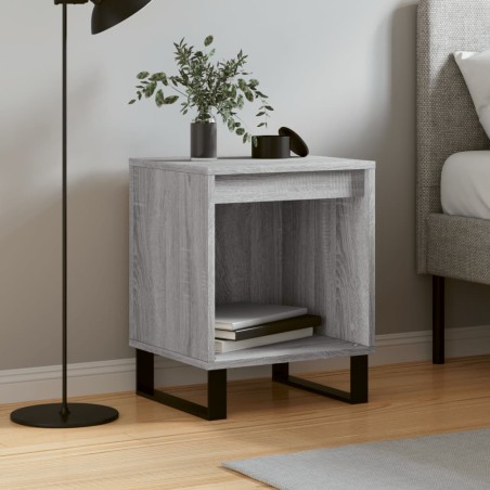 vidaXL Comodino Grigio Sonoma 40x35x50 cm in Legno Multistrato