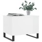 vidaXL Tavolino Salotto Bianco Lucido 60x44,5x45 cm Legno Multistrato