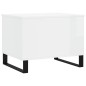 vidaXL Tavolino Salotto Bianco Lucido 60x44,5x45 cm Legno Multistrato