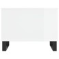 vidaXL Tavolino Salotto Bianco Lucido 60x44,5x45 cm Legno Multistrato