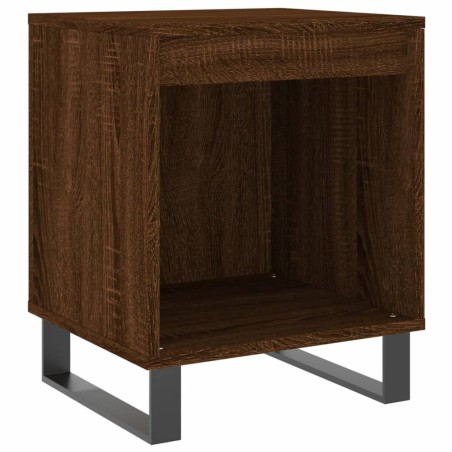 vidaXL Comodino Rovere Marrone 40x35x50 cm in Legno Multistrato
