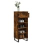 vidaXL Scarpiera Rovere Fumo 40x36x105 cm in Legno Multistrato