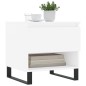 vidaXL Tavolino da Salotto Bianco 50x46x50 cm in Legno Multistrato vidaXL Tavolino da Salotto Bianco 50x46x50 cm in Legno Multistrato