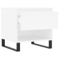 vidaXL Tavolino da Salotto Bianco 50x46x50 cm in Legno Multistrato vidaXL Tavolino da Salotto Bianco 50x46x50 cm in Legno Multistrato