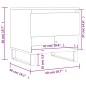 vidaXL Tavolino da Salotto Bianco 50x46x50 cm in Legno Multistrato vidaXL Tavolino da Salotto Bianco 50x46x50 cm in Legno Multistrato