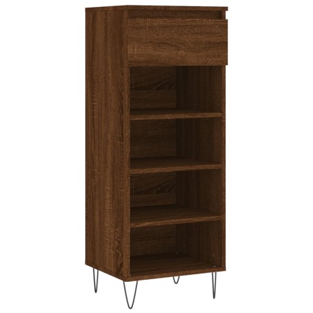 vidaXL Scarpiera Rovere Marrone 40x36x105 cm in Legno Multistrato