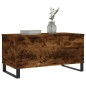 vidaXL Tavolino da Salotto Rovere Fumo 90x44,5x45 cm Legno Multistrato