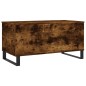 vidaXL Tavolino da Salotto Rovere Fumo 90x44,5x45 cm Legno Multistrato