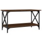 Tavolino Rovere Marrone 80x45x45 cm Legno Multistrato e Ferro Tavolino Rovere Marrone 80x45x45 cm Legno Multistrato e Ferro