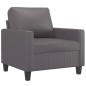 vidaXL Poltrona Grigia 60 cm in Similpelle