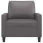 vidaXL Poltrona Grigia 60 cm in Similpelle