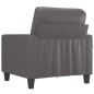 vidaXL Poltrona Grigia 60 cm in Similpelle