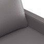 vidaXL Poltrona Grigia 60 cm in Similpelle