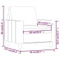 vidaXL Poltrona Grigia 60 cm in Similpelle