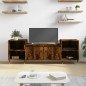 vidaXL Mobile TV Rovere Fumo 160x35x55 cm in Legno Multistrato vidaXL Mobile TV Rovere Fumo 160x35x55 cm in Legno Multistrato