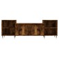 vidaXL Mobile TV Rovere Fumo 160x35x55 cm in Legno Multistrato vidaXL Mobile TV Rovere Fumo 160x35x55 cm in Legno Multistrato