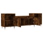 vidaXL Mobile TV Rovere Fumo 160x35x55 cm in Legno Multistrato vidaXL Mobile TV Rovere Fumo 160x35x55 cm in Legno Multistrato