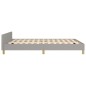 vidaXL Giroletto con Testiera Grigio Chiaro 140x190 cm in Tessuto vidaXL Giroletto con Testiera Grigio Chiaro 140x190 cm in Tessuto