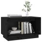 Mobile Porta TV Nero 60x35x35 cm in Legno Massello di Pino Mobile Porta TV Nero 60x35x35 cm in Legno Massello di Pino