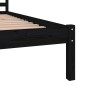 vidaXL Giroletto Nero in Legno Massello di Pino 90x190 cm Single vidaXL Giroletto Nero in Legno Massello di Pino 90x190 cm Single