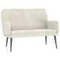 Panca Crema 108x79x79 cm in Velluto Panca Crema 108x79x79 cm in Velluto