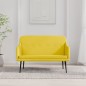 Panca Giallo Chiaro 110x76x80 cm in Tessuto Panca Giallo Chiaro 110x76x80 cm in Tessuto
