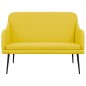 Panca Giallo Chiaro 110x76x80 cm in Tessuto Panca Giallo Chiaro 110x76x80 cm in Tessuto