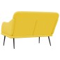 Panca Giallo Chiaro 110x76x80 cm in Tessuto Panca Giallo Chiaro 110x76x80 cm in Tessuto