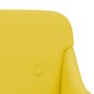 Panca Giallo Chiaro 110x76x80 cm in Tessuto Panca Giallo Chiaro 110x76x80 cm in Tessuto