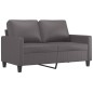 vidaXL Set di Divani 2 pz con Cuscini Grigio in Similpelle vidaXL Set di Divani 2 pz con Cuscini Grigio in Similpelle