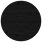 vidaXL Piano Tavolo Rotondo Nero Ø90x3 cm in Legno Massello di Pino