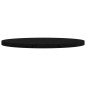 vidaXL Piano Tavolo Rotondo Nero Ø90x3 cm in Legno Massello di Pino